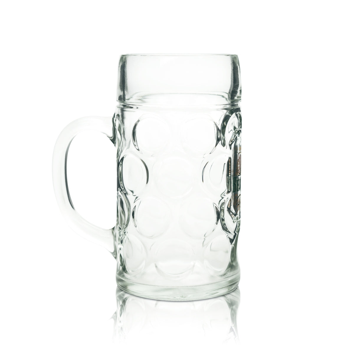 6x Berlin Pilsner Beer Glass 1l Mug Tankard Handle Glasses Jugs Seidel Beer – View 3