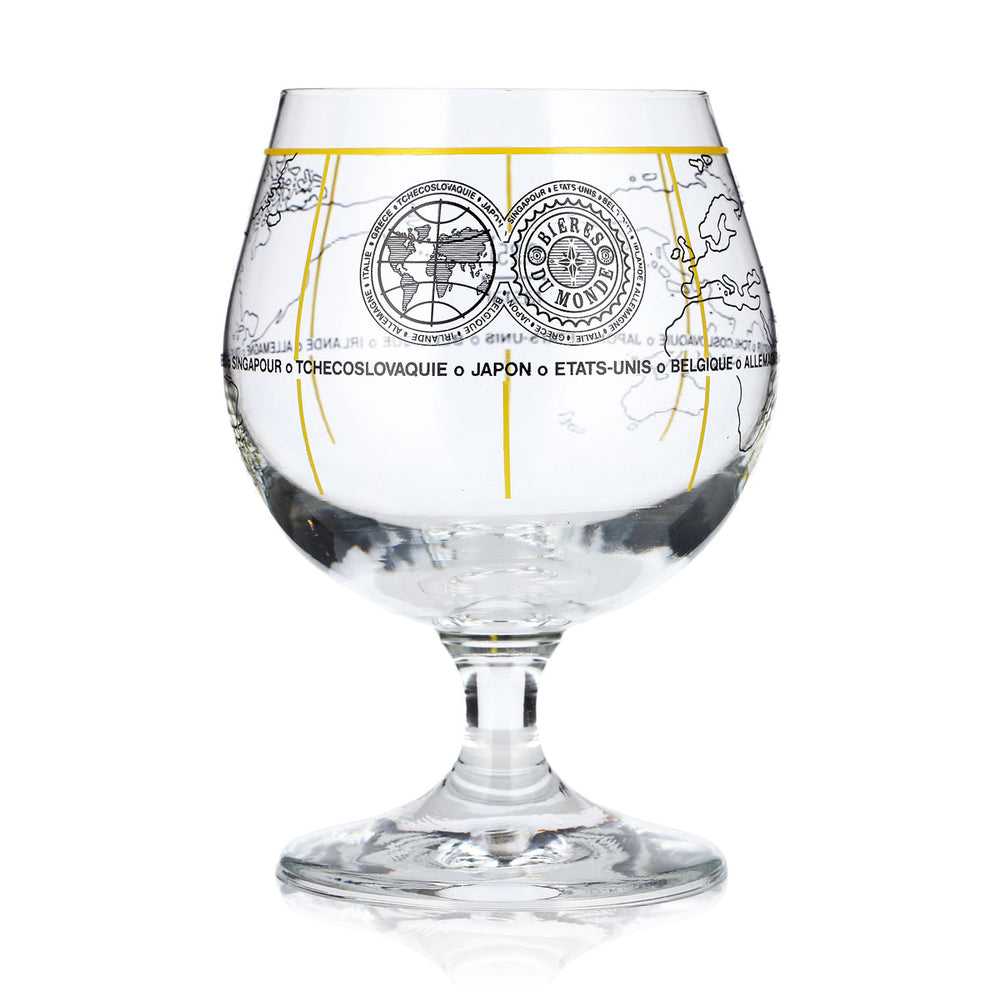 Bieres du Monde Beer Glass 0.25 L Goblet World Map Rastal