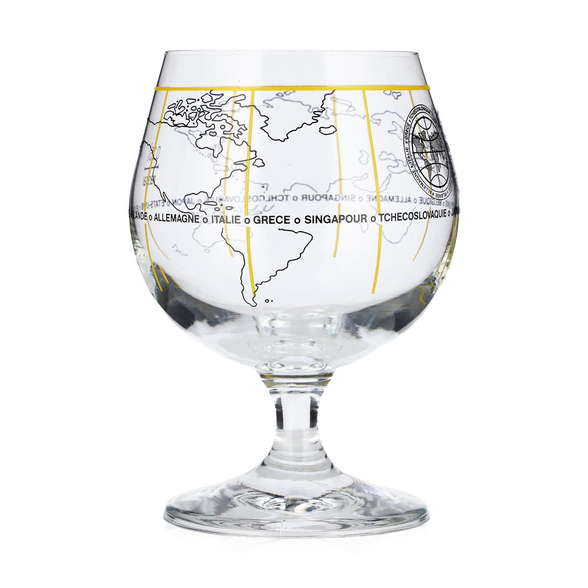 Bieres du Monde Beer Glass 0.25 L Goblet World Map Rastal – View 2