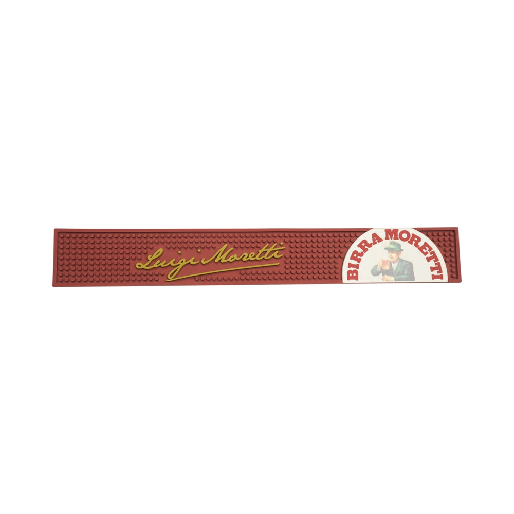 Birra Moretti Beer Bar Mat Luigi Italy Glasses Drip Tray Runner Beer