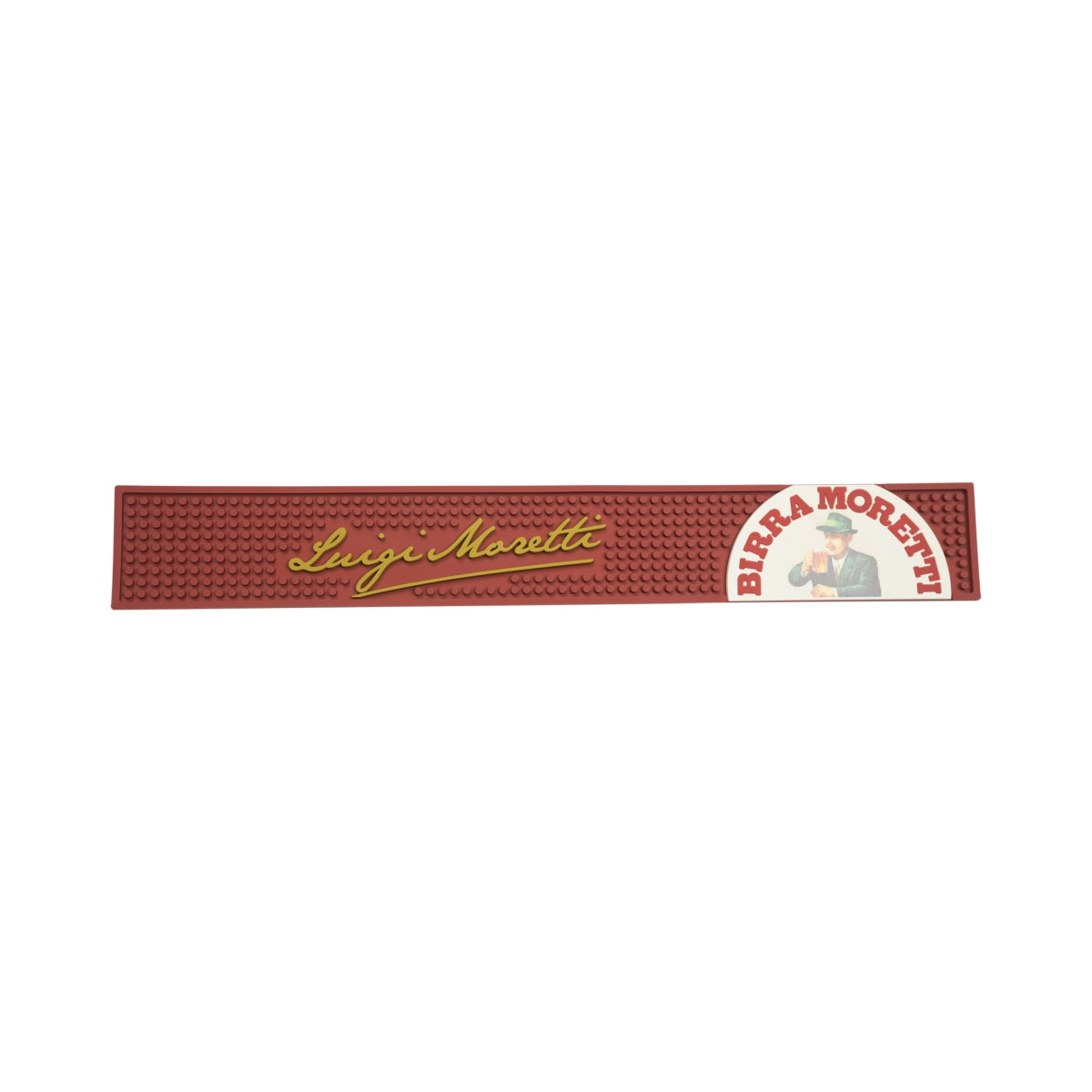 Birra Moretti Beer Bar Mat Luigi Italy Glasses Drip Tray Runner Beer