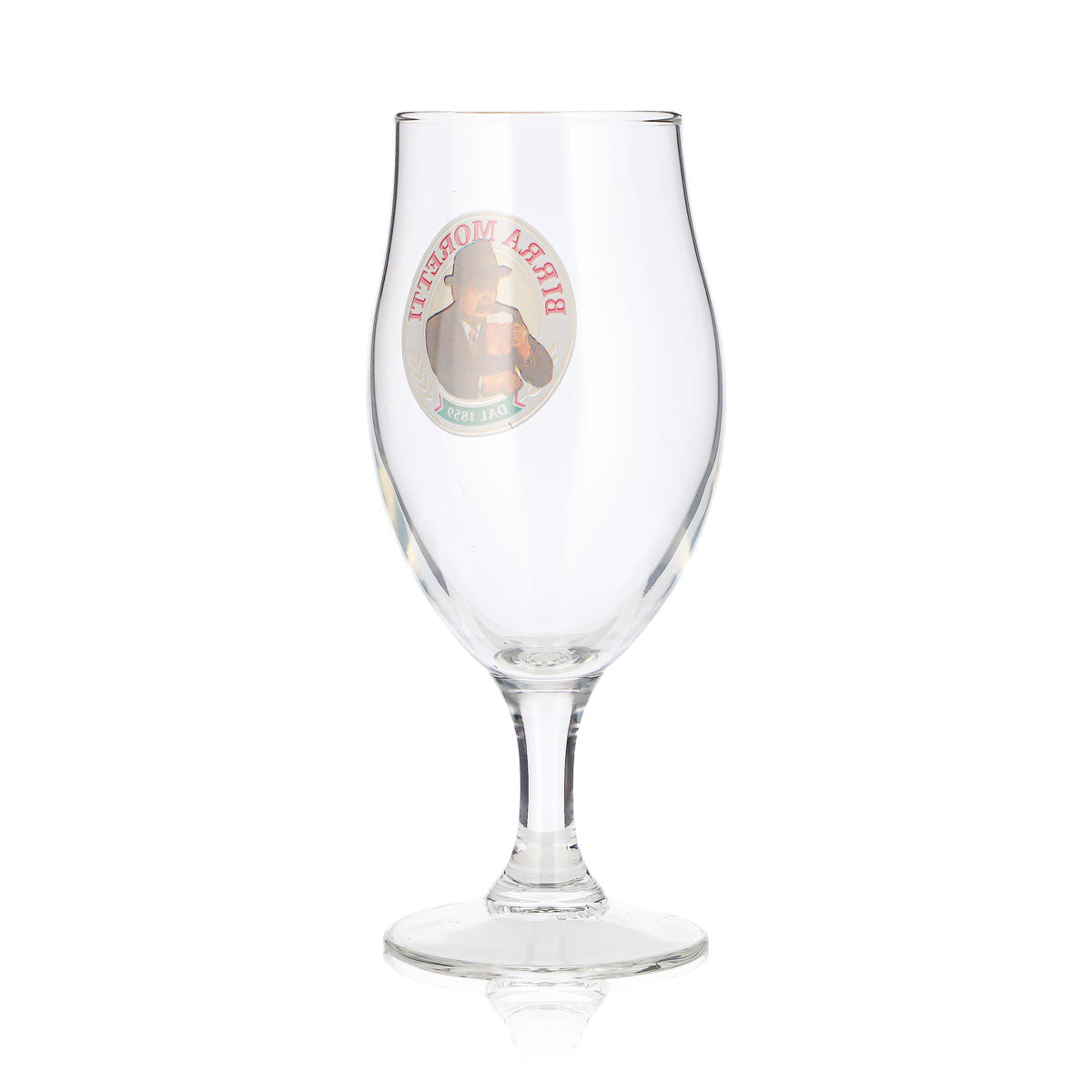 Birra Moretti Beer Glass, 0.25 L, Goblet, Portrait Logo, "Dal 1859" – View 4