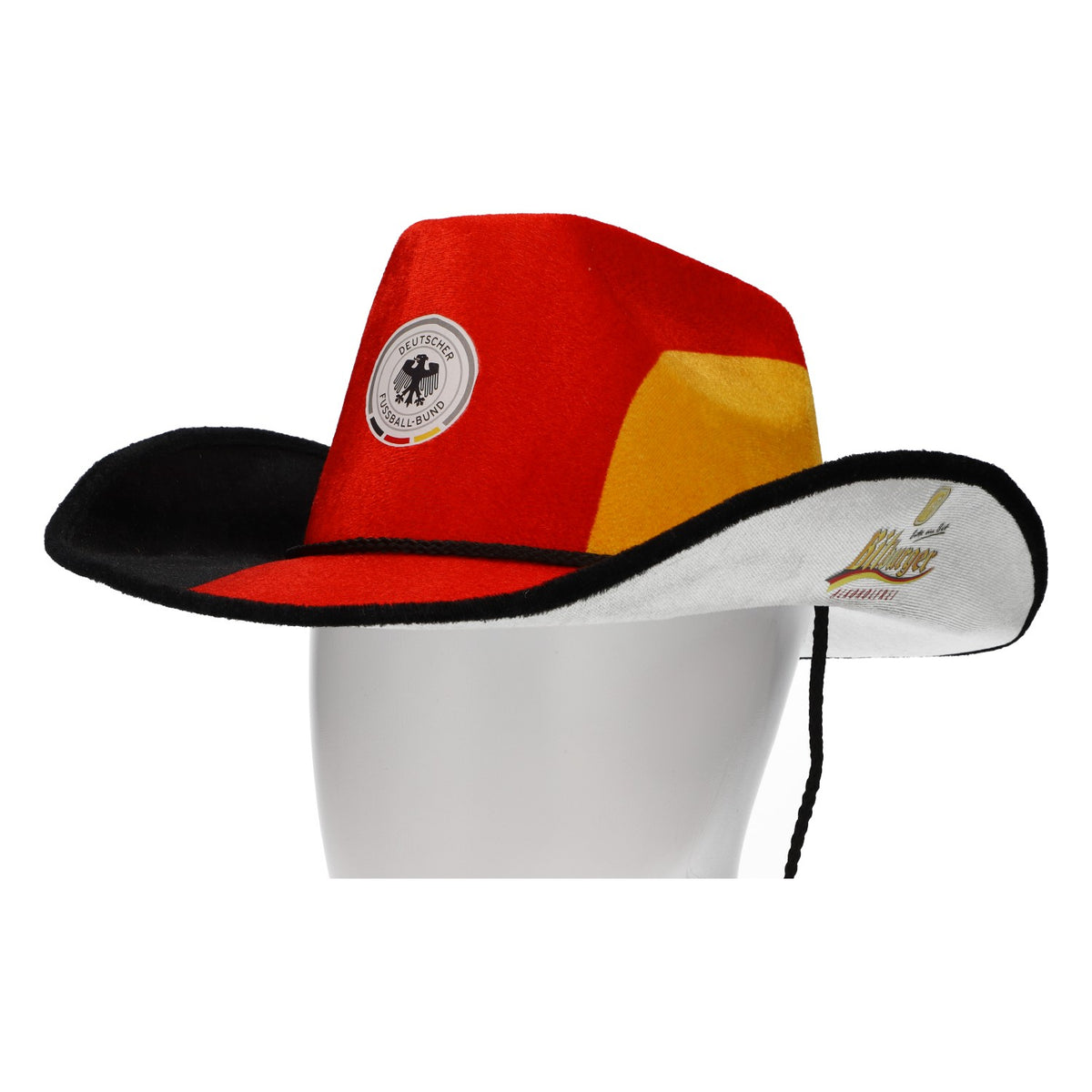 Bitburger Beer Germany Hat Cowboy Hat 20 Years of Partnership Non-Alcoholic – View 2
