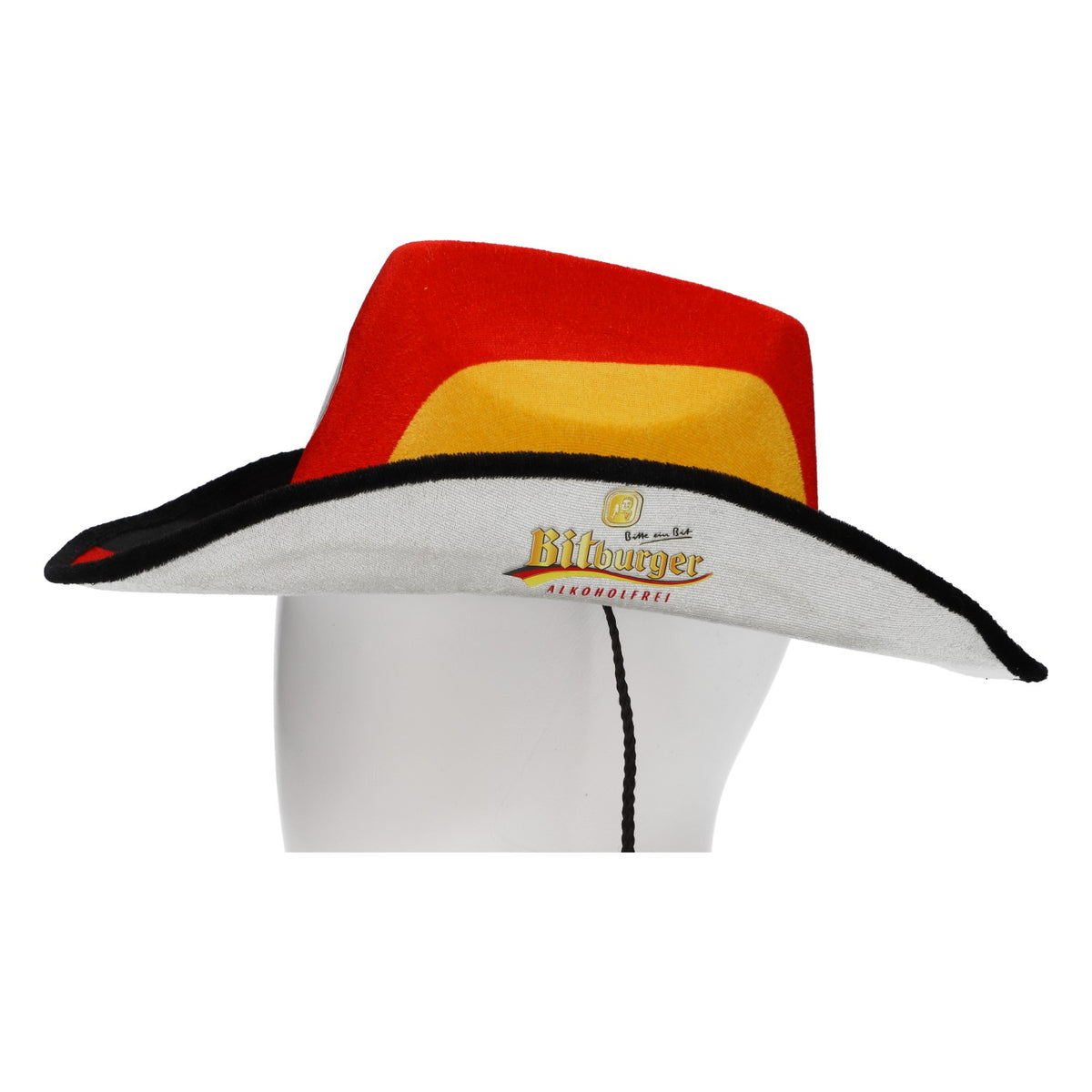 Bitburger Beer Germany Hat Cowboy Hat 20 Years of Partnership Non-Alcoholic – View 4