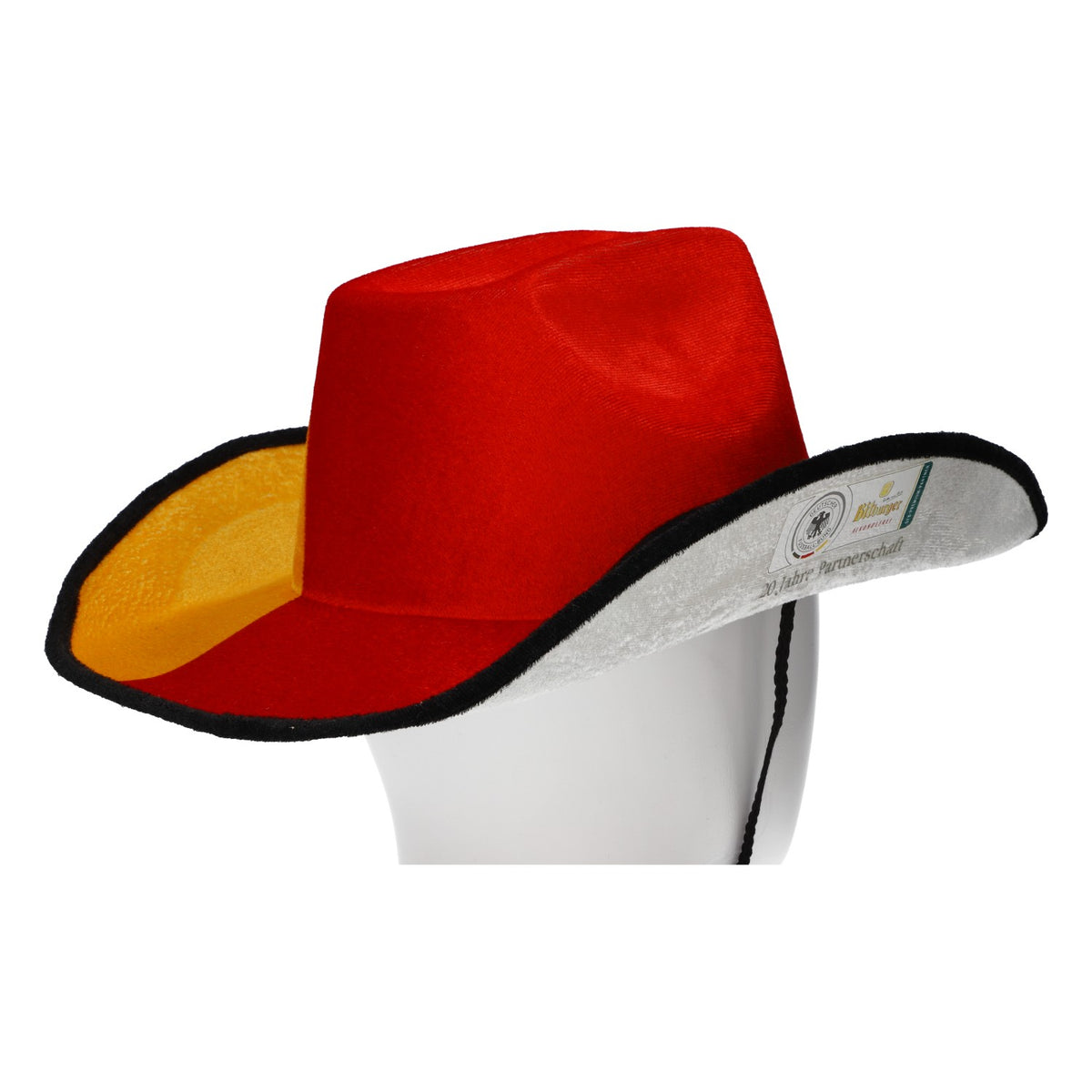 Bitburger Beer Germany Hat Cowboy Hat 20 Years of Partnership Non-Alcoholic – View 5