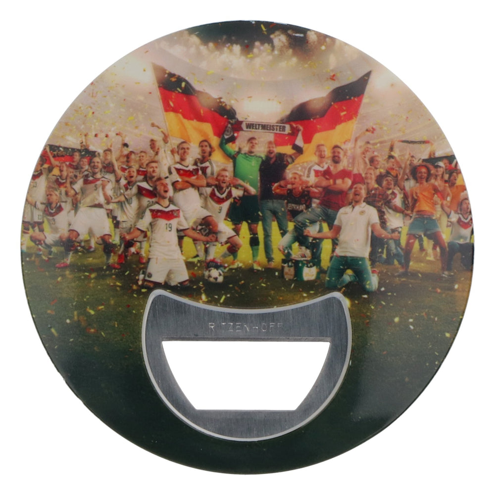 Bitburger Beer Bottle Opener Round  2014 Soccer World Champion Ritzenhoff