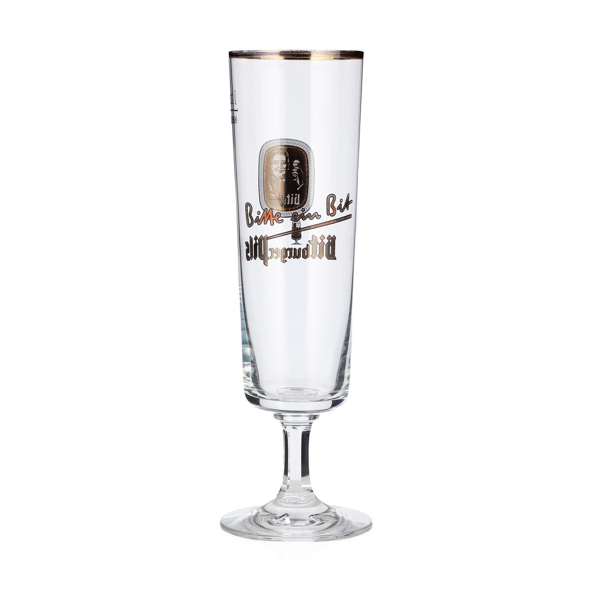 Bitburger Beer Glass, 0.2 L, Tulip-Shaped, Gold-Rimmed, Rastal Beer Glass, Goblet – View 3