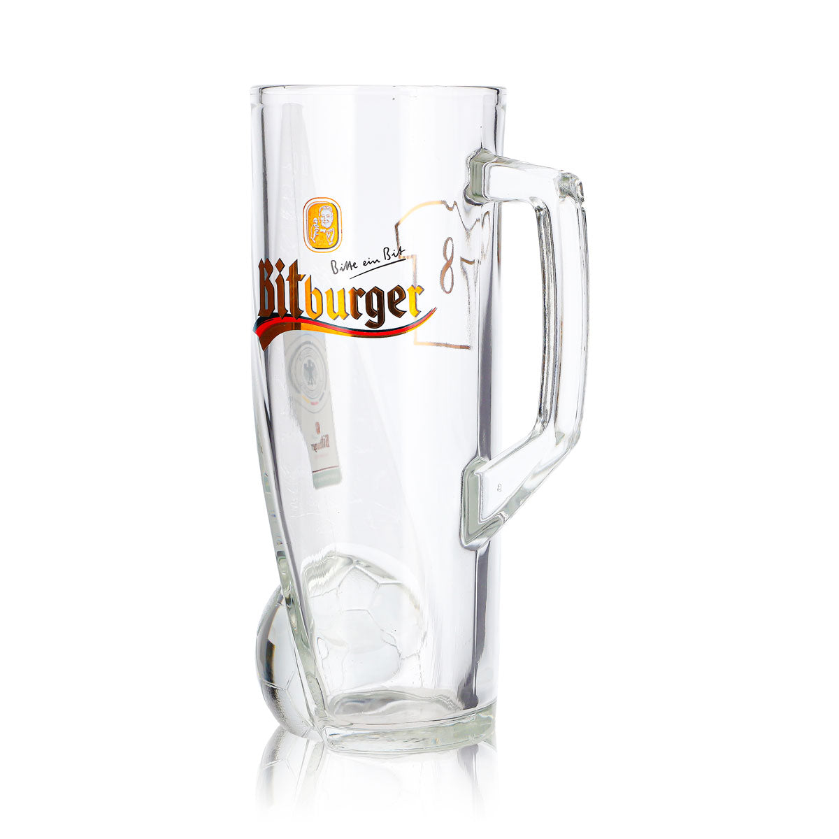 Bitburger Beer Glass, 0.4 L Mug, DFB Premium, Non-Alcoholic, Jersey Number 8 – View 6