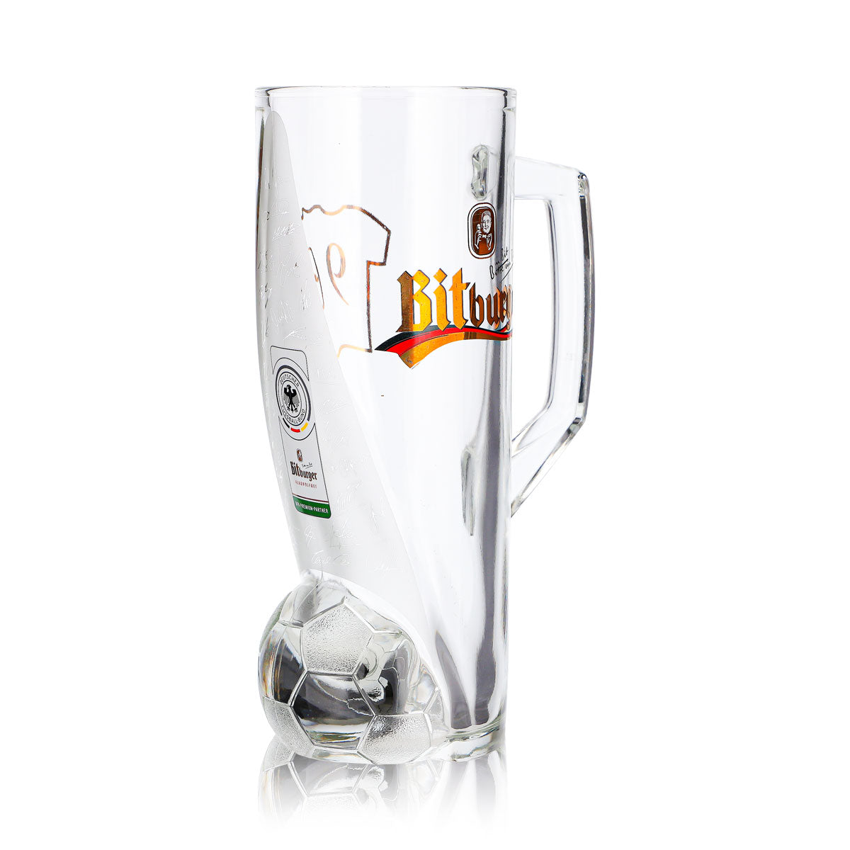 Bitburger Beer Glass, 0.4 L, DFB Premium Non-Alcoholic, Jersey Number 9 – View 3