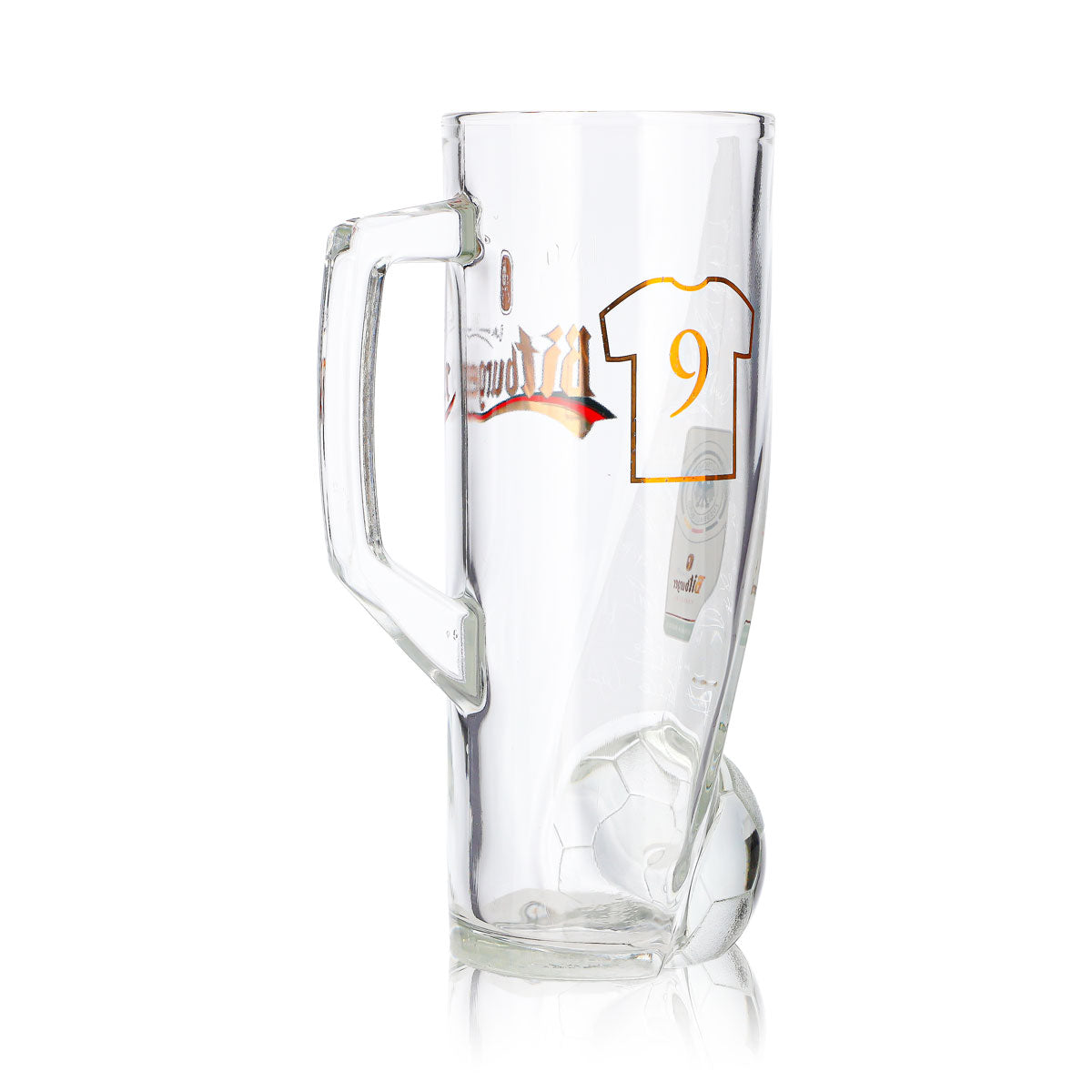 Bitburger Beer Glass, 0.4 L, DFB Premium Non-Alcoholic, Jersey Number 9 – View 5