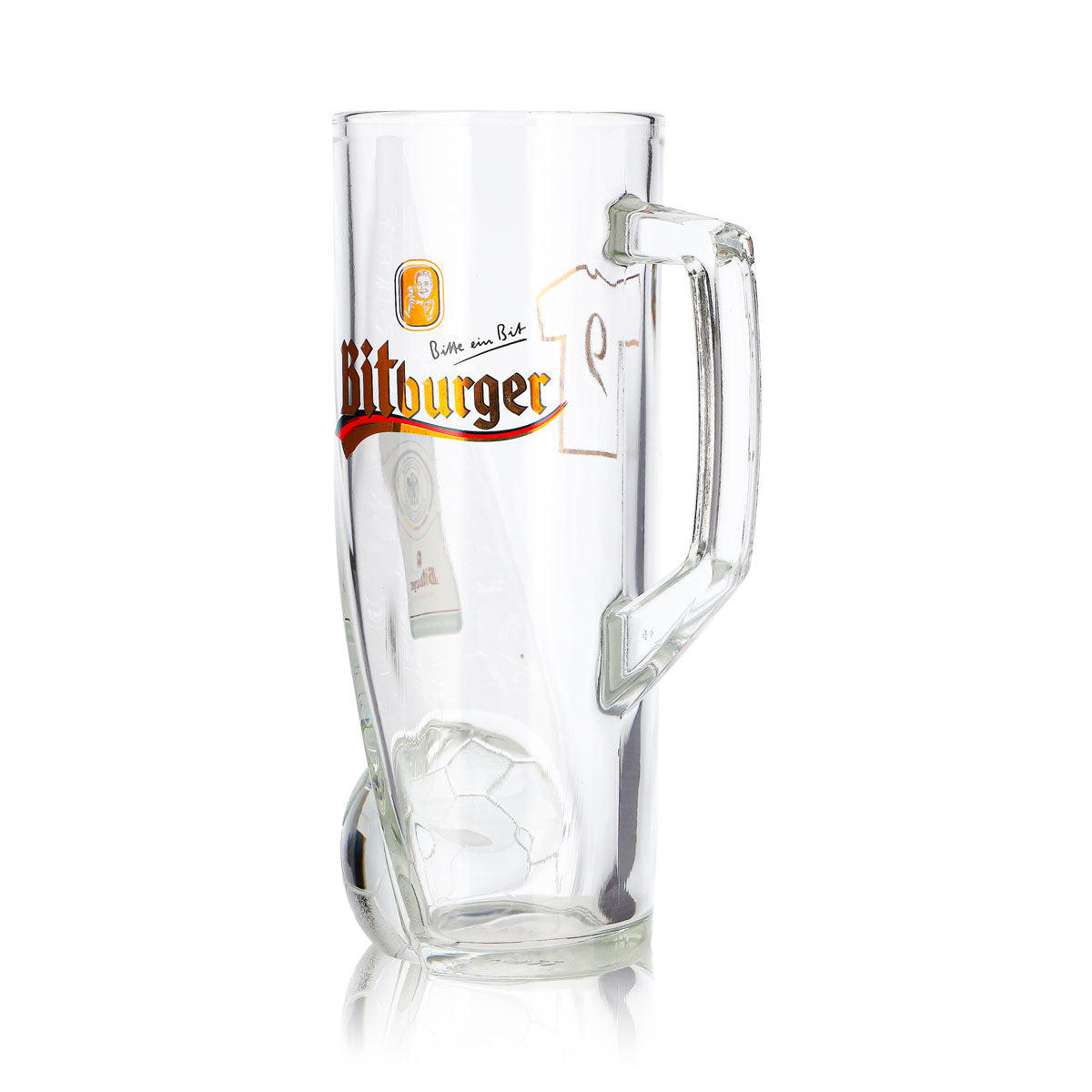 Bitburger Beer Glass, 0.4 L, DFB Premium Non-Alcoholic, Jersey Number 9 – View 6