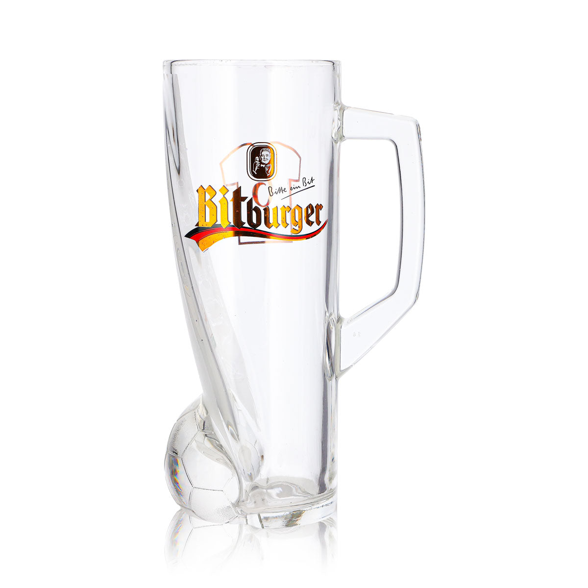 Bitburger Beer Glass, 0.4 L Mug, DFB Premium, Non-Alcoholic, Jersey Number 6 – View 2