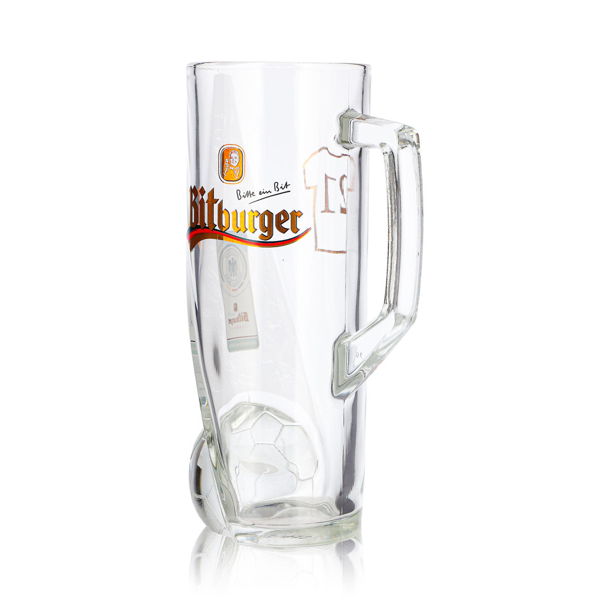 Bitburger Beer Glass, 0.4 L Mug, DFB Premium, Non-Alcoholic, Jersey Number 21 – View 6