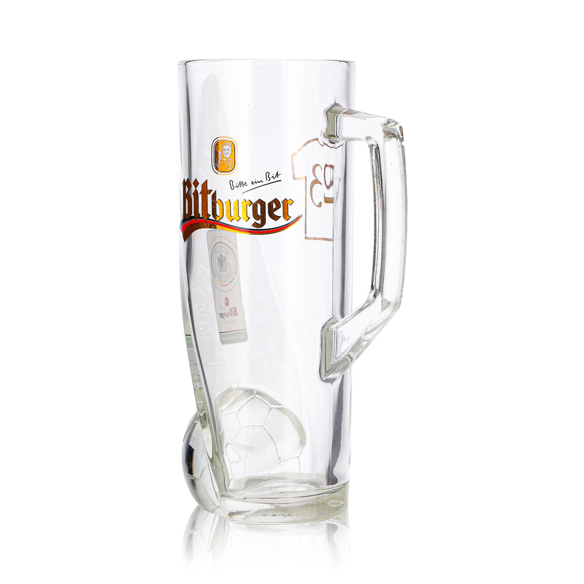 Bitburger Beer Glass, 0.4 L Mug, DFB Premium, Non-Alcoholic, Jersey Number 23 – View 6