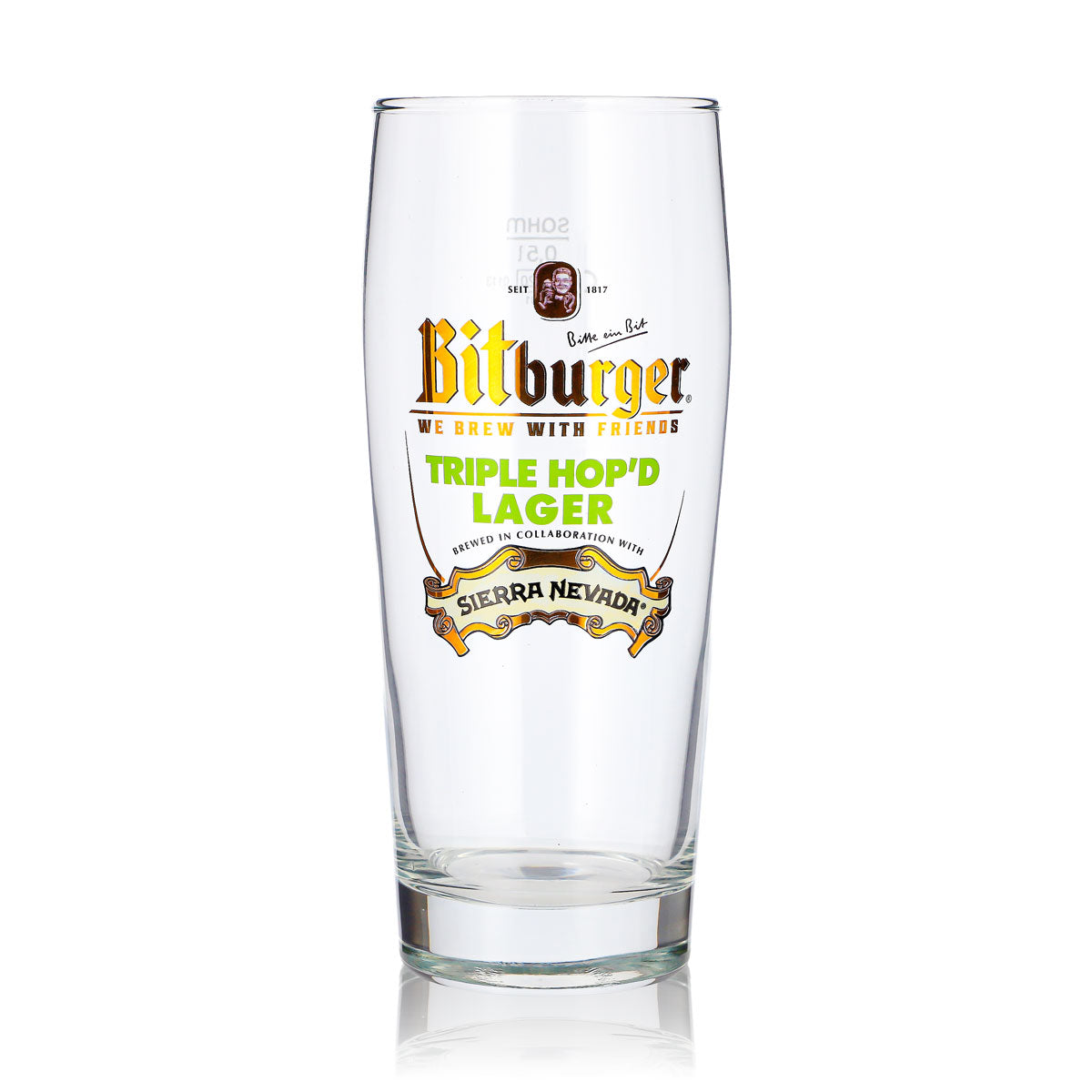 Bitburger Beer Glass 0.5 L Willi Becher TRIPLE HOP'D LAGER SIERRA NEVADA Sahm