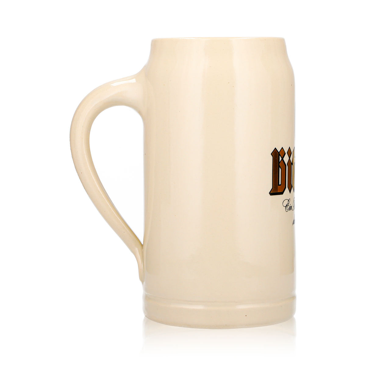 Bitburger Beer Glass, 1-Liter Clay Mug, Sahm Clay, Bavarian Mugs – View 4