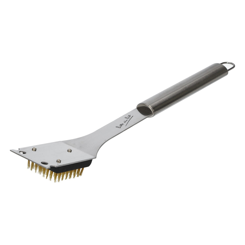 Bitburger Beer BBQ Brush, Stainless Steel, 41 cm, with "Bitte ein Bit" Engraving