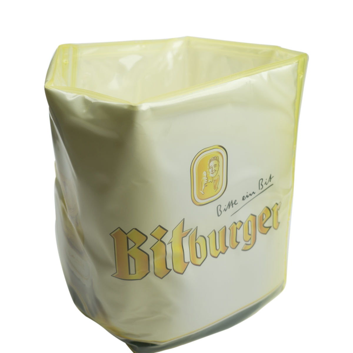 Bitburger Beer Cooler Sleeve 5l Keg Beige Gold Bottle Cooler Cooling Pad Bottles – View 3