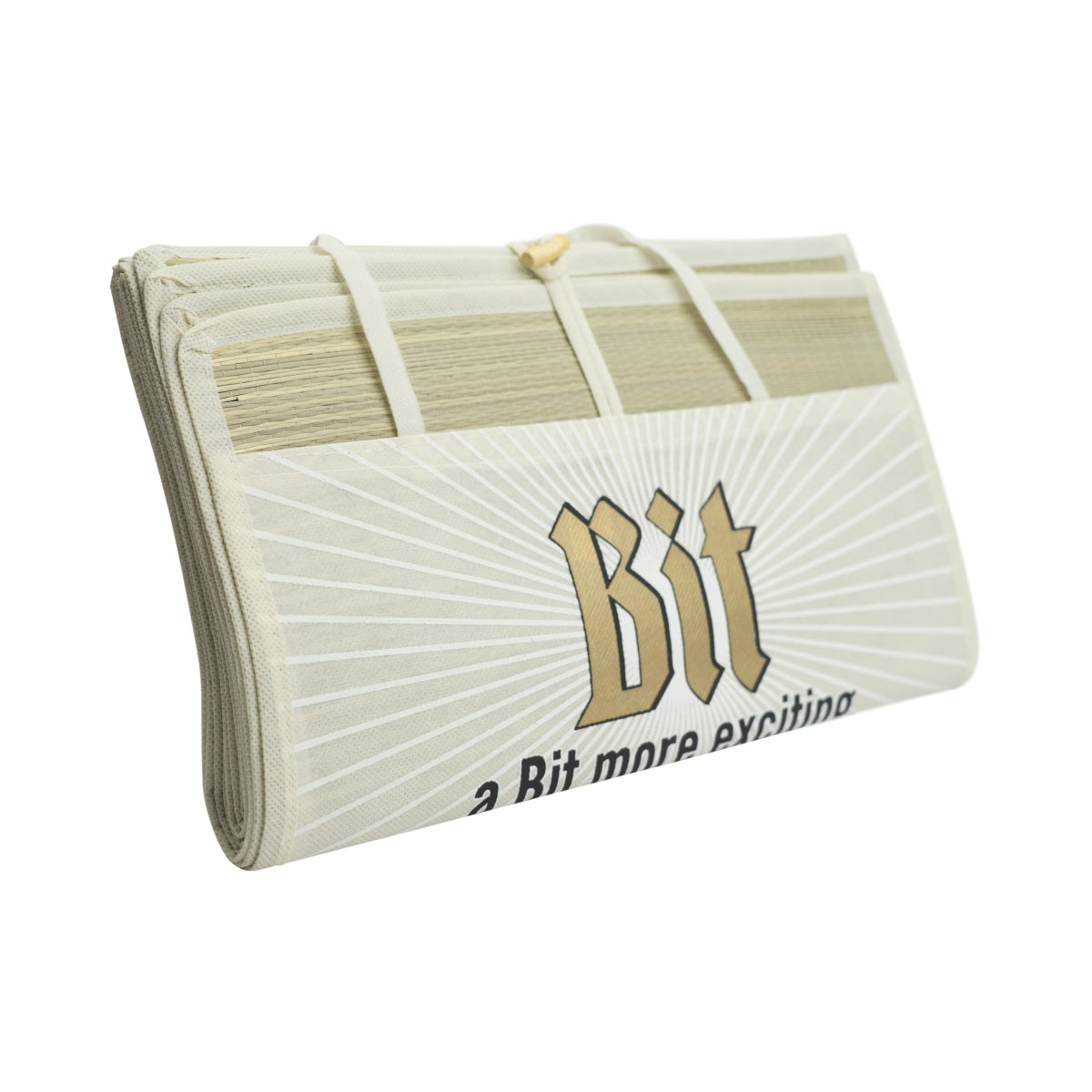 Bitburger beach mat straw mat picnic camping outdoor park blanket groundsheet – View 2