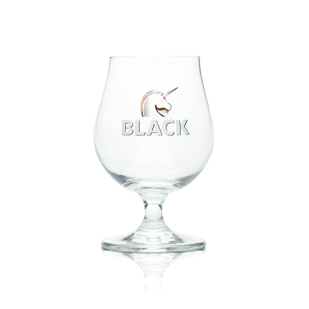 Black beer glass 0.25 l trophy tumbler tulip glasses unicorn unicorn brewery