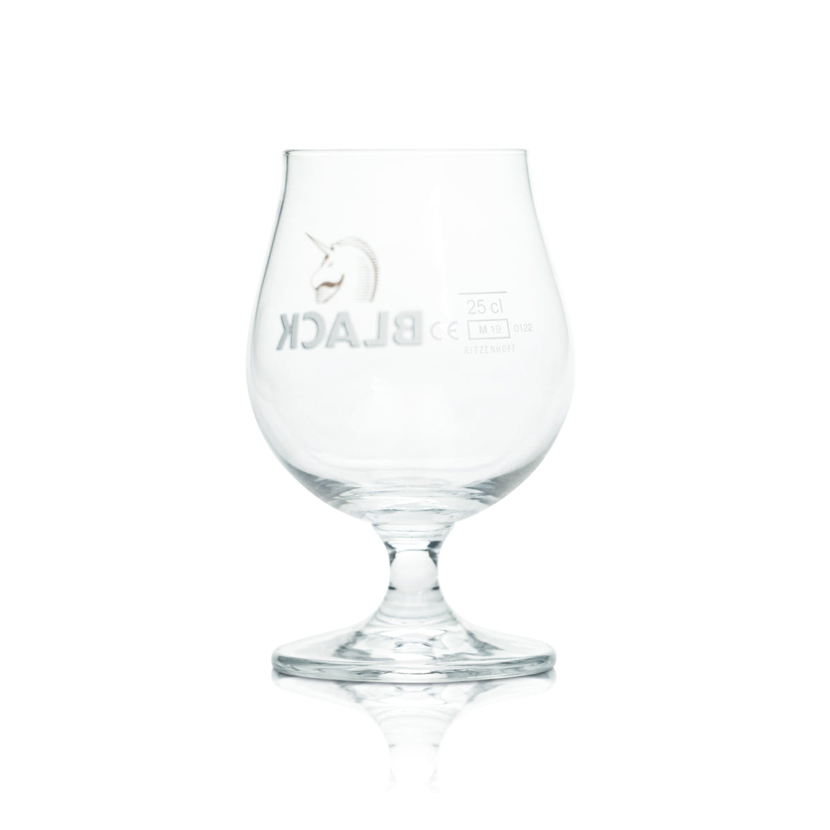 Black beer glass 0.25 l trophy tumbler tulip glasses unicorn unicorn brewery – View 2