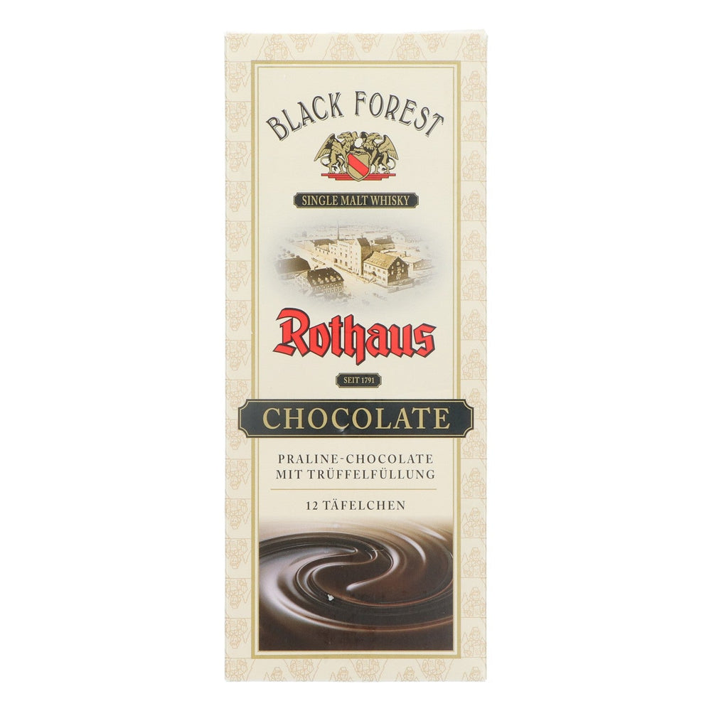 10x Black Forest Rothaus Whisky Chocolate Chocolate 100g dark 1,5%vol. alc.