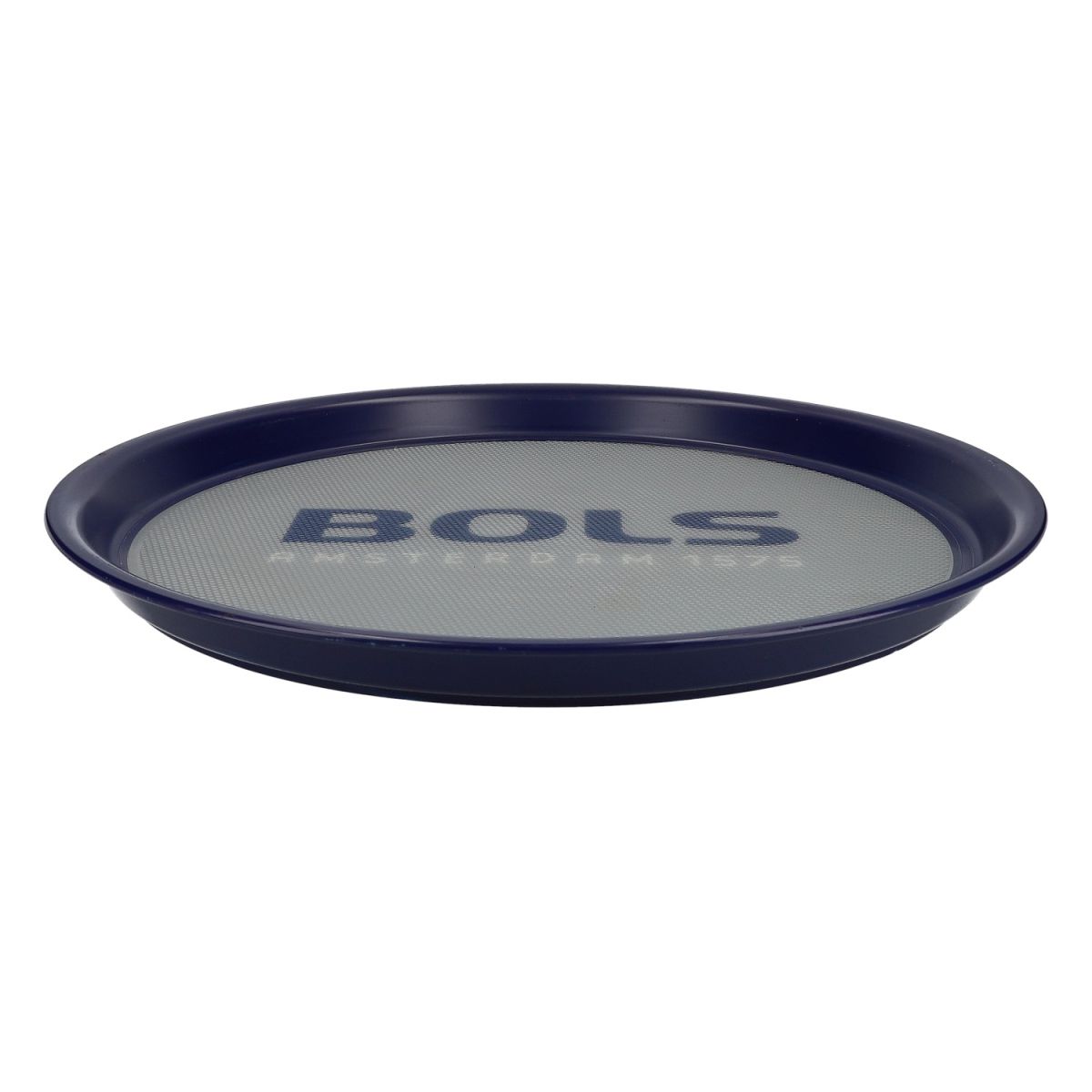 Bols liqueur round tray serving tray waiter's tray  Blue round non-slip – View 2