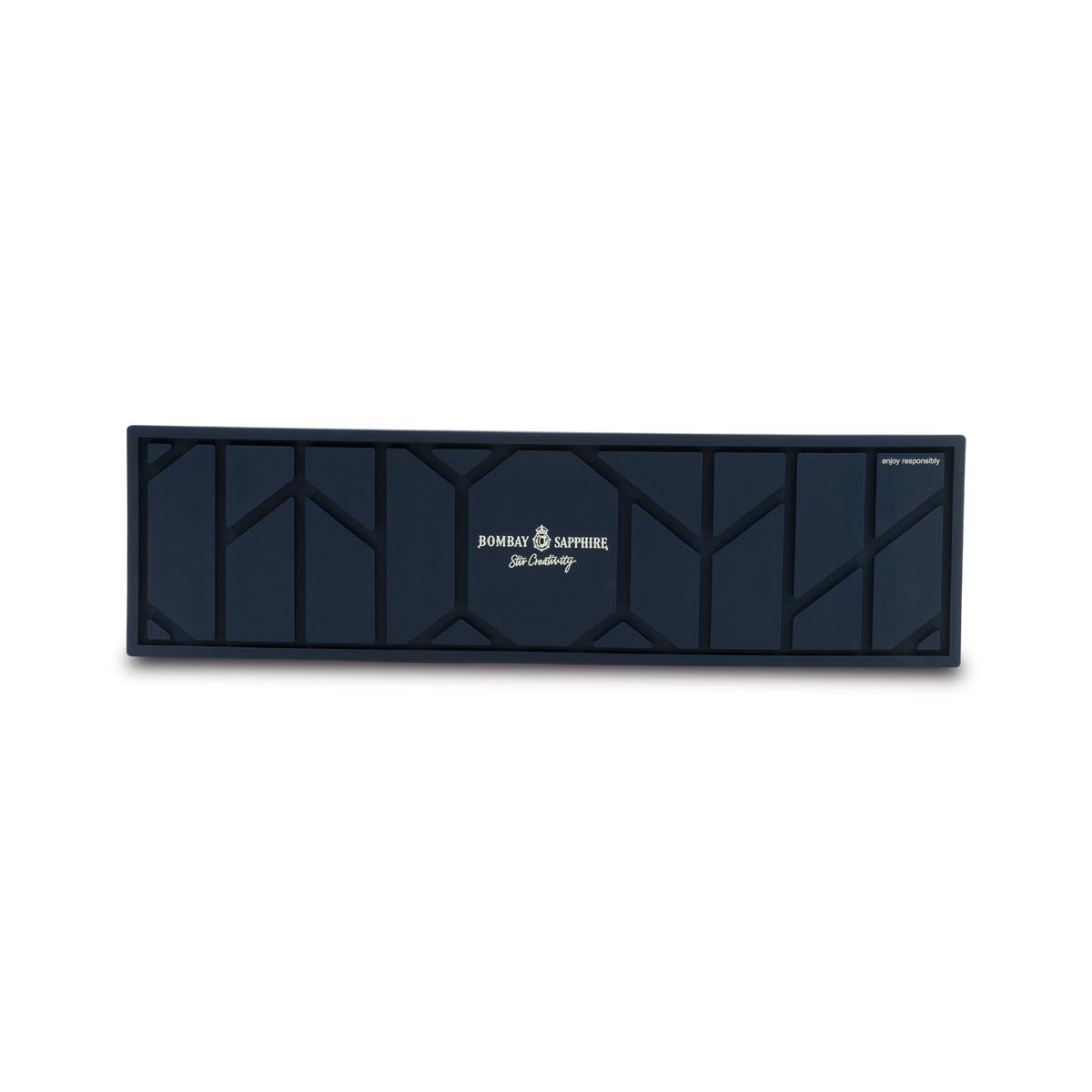 Bombay Gin Bar Mat Drain Mat Bar Accessories Blue 50x14 cm