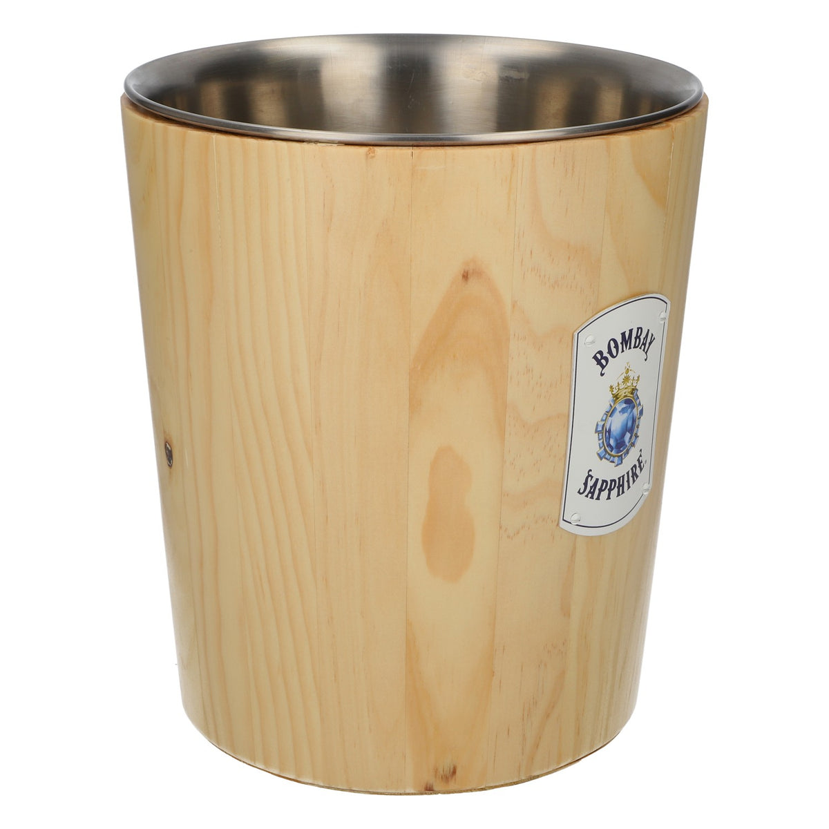 Bombay Sapphire Gin Ice Bucket Bottle Cooler, Wood-Look Metal, for 0.7 L Bottles – View 2