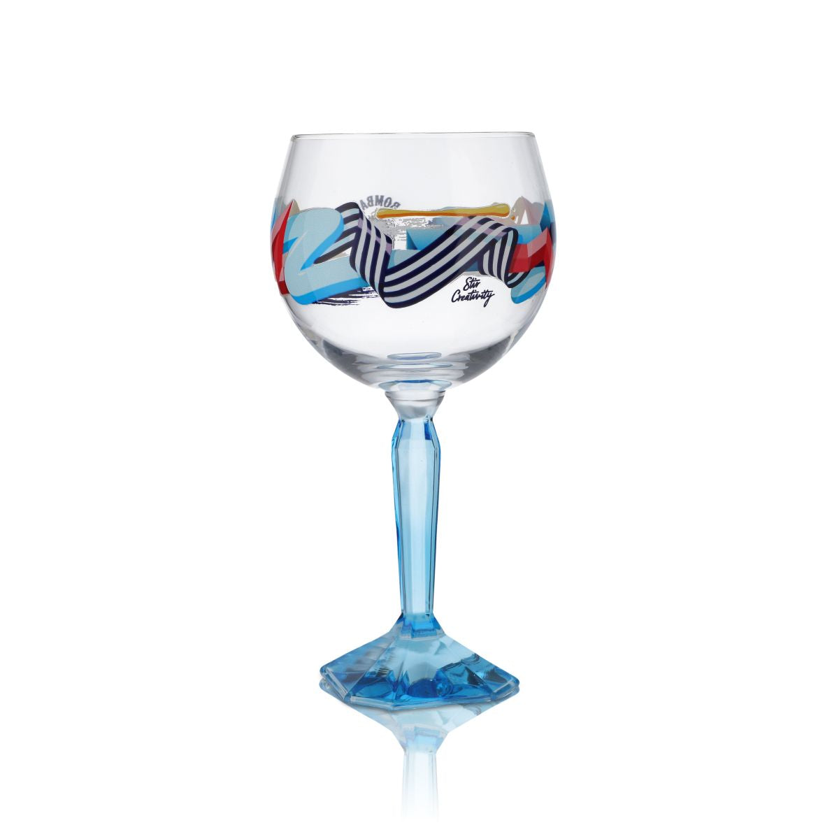 6x Bombay Sapphire glass 0,48l balloon glass Stir Creativity special edition Gin Tonic – View 3