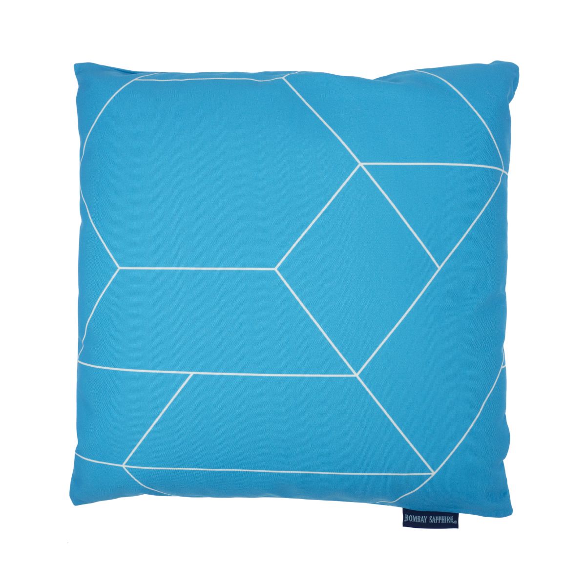 Bombay Sapphire cushion 40x40cm reversible cushion blue mid decorative sofa outdoor lounge