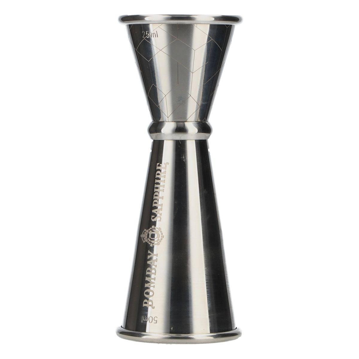 Bombay Sapphire Jigger Bonzer Barware Silver Stainless Steel Bar Accessories – View 2