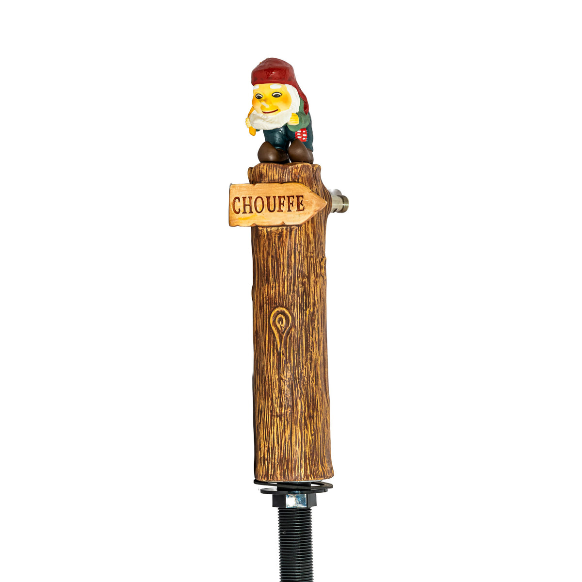 Brasserie D'Achouffe beer dispenser with two tap handles Tree trunk – View 2