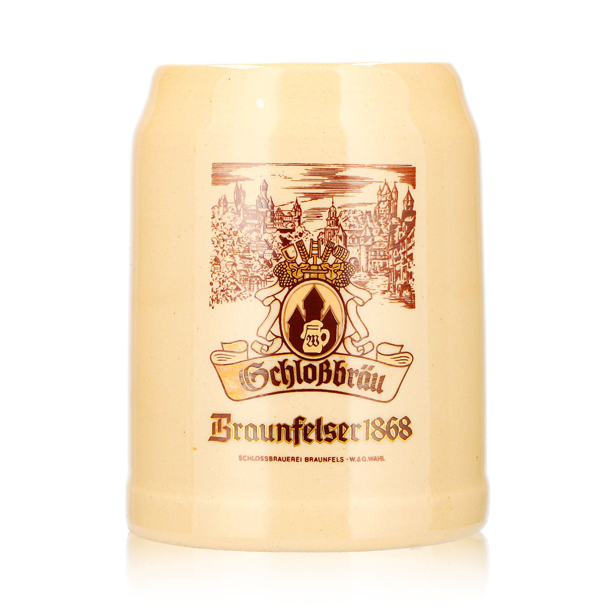 Braunfels Beer Glass, 0.25 L Clay Mug, Schloßbräu Sahm Clay – View 2