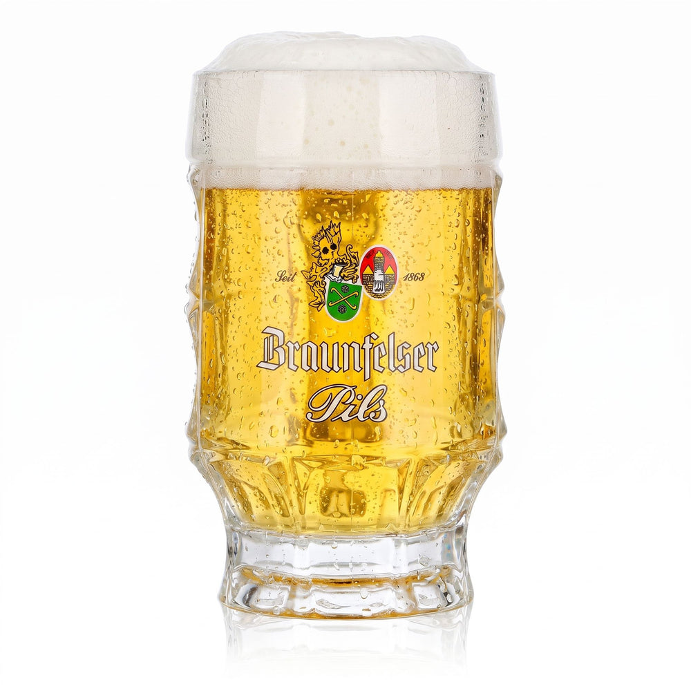 Braunfels Beer Glass, Mug, Beer Stein, Beer Mug, Mugs, 0.25 L, Pils, Relief Design