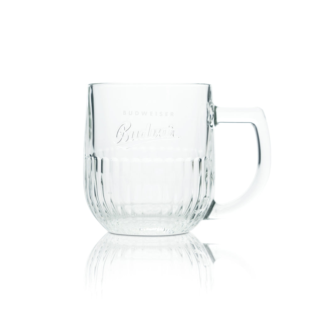 Budweiser beer glass 0.3 l Budvar contour mug glasses Czech lager beer brewery