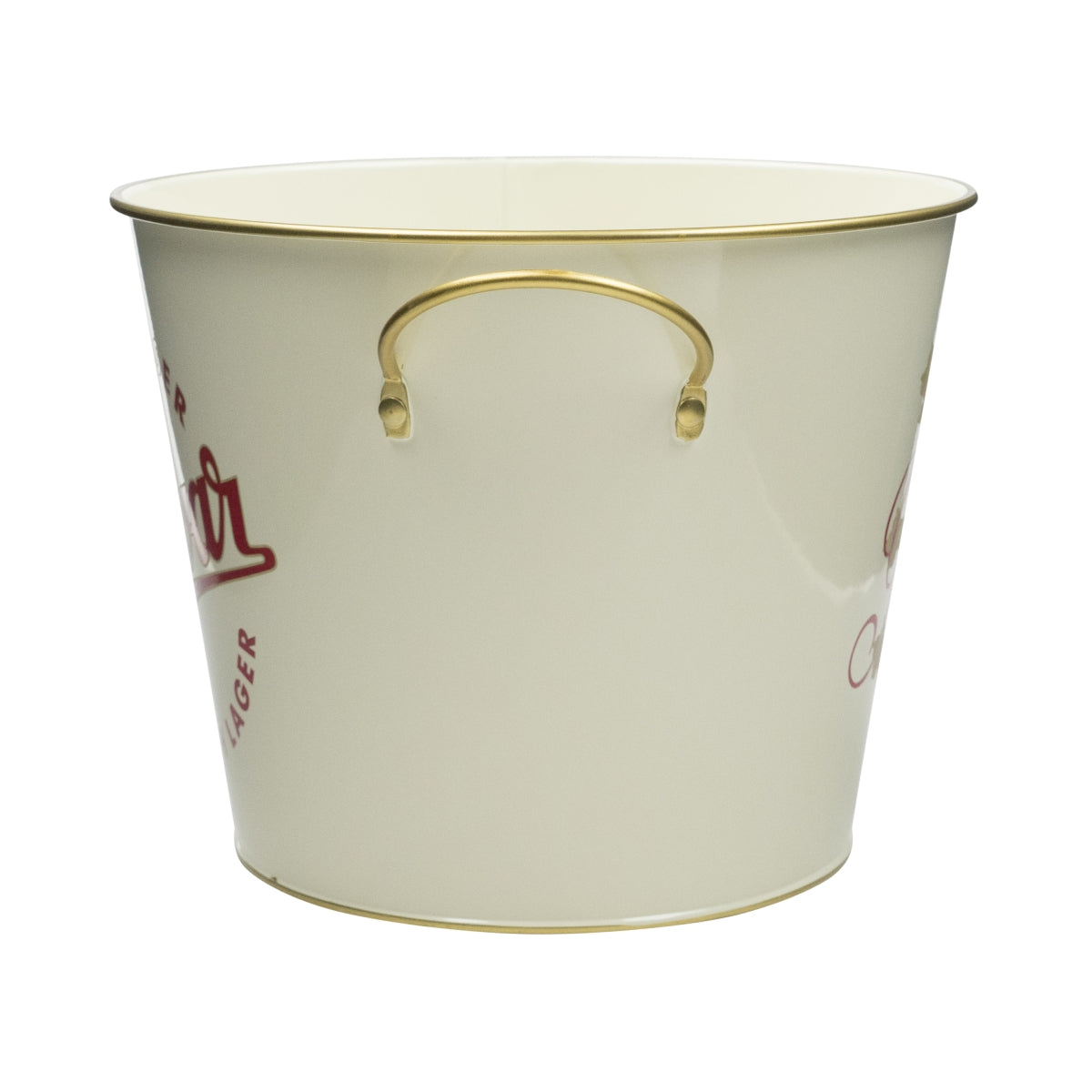 Budweiser Ice Bucket Cooler Ice Box Bucket Bottles Drinks Bottle Ø23cm Handle – View 3