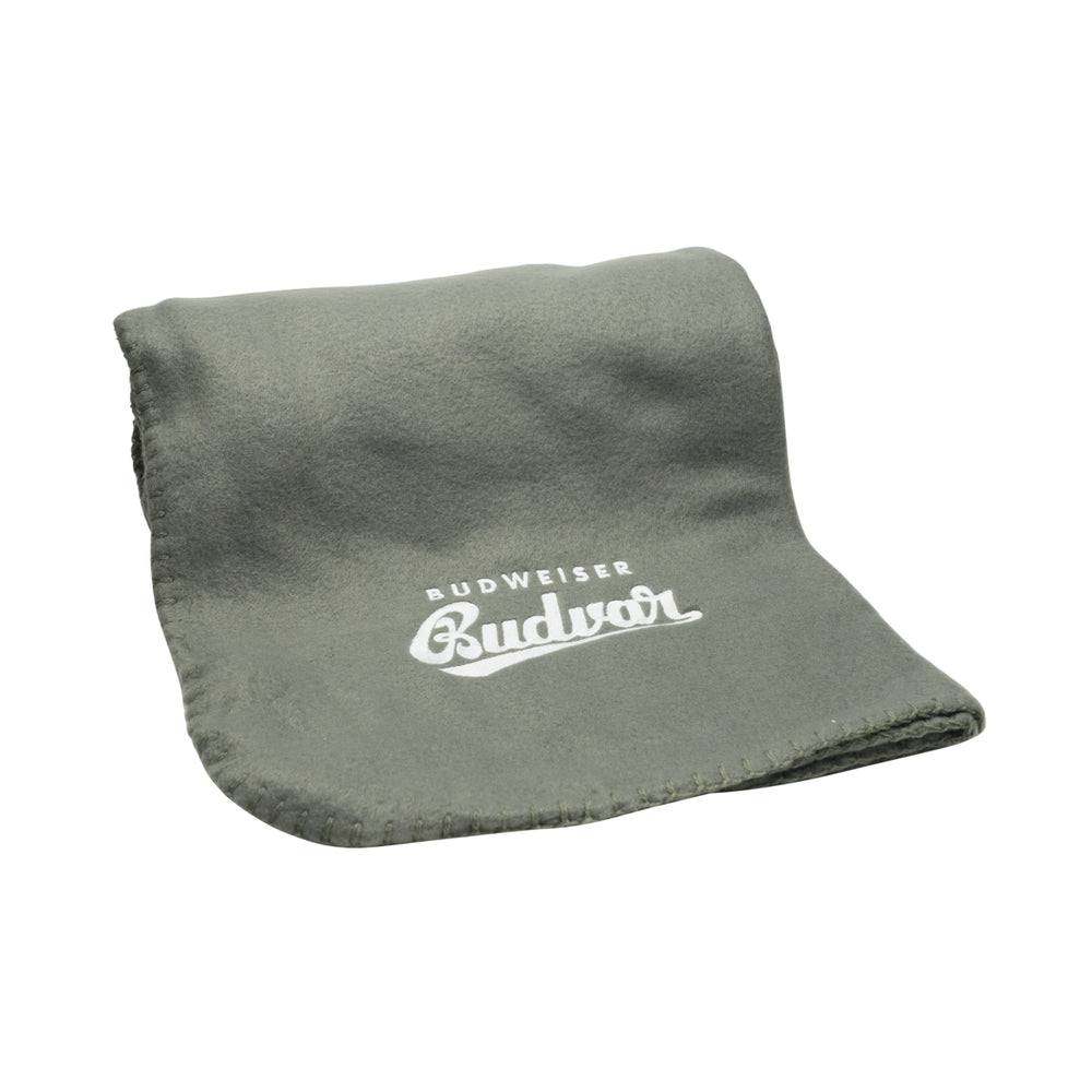 Budweiser Fleece Blanket Snuggly Outdoor Festival Garden Beach Picnic Blanket