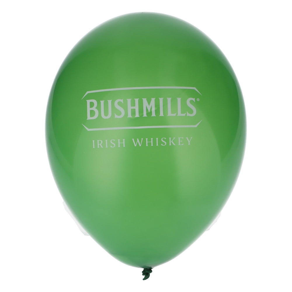 10x Bushmills Whiskey Balloon Party Decoration White Logo