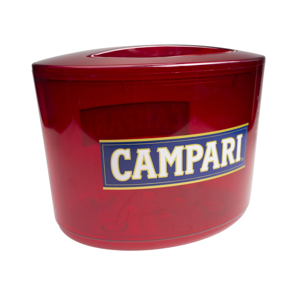 Campari bottle cooler with lid Ice box Beverage cooler Ice cube tray
