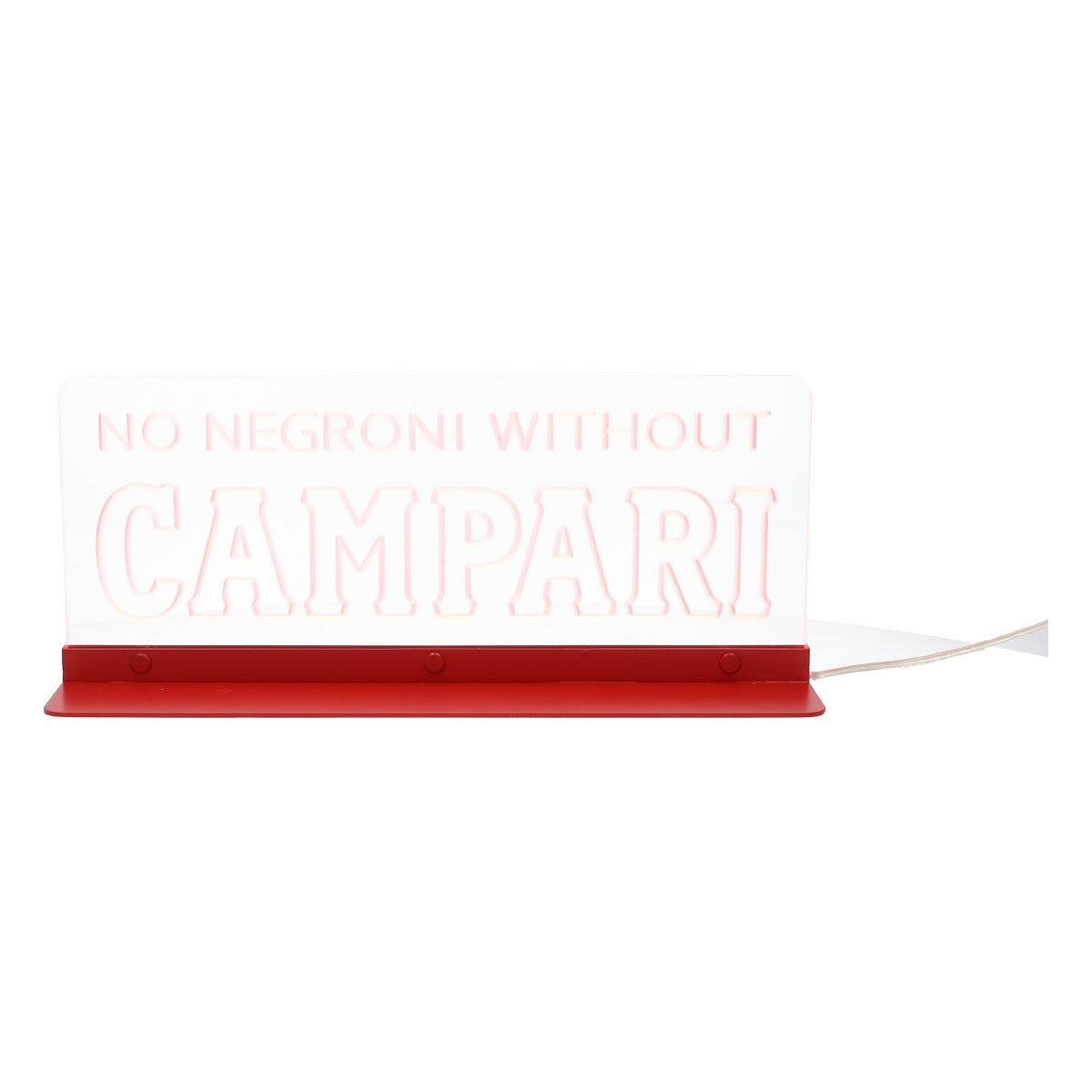 Campari liqueur LED neon sign "No Negroni Without Campari" – View 5