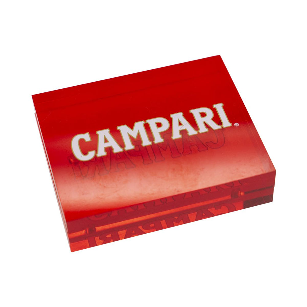 Campari table display card holder, red, magnetic, advertising decoration