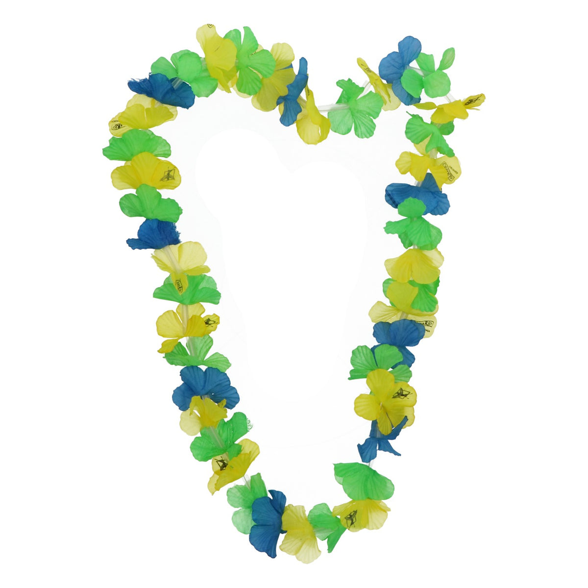 Canario Rum Necklace, Floral Necklace, Brazilian Style, Yellow, Green, Blue, Party Decor
