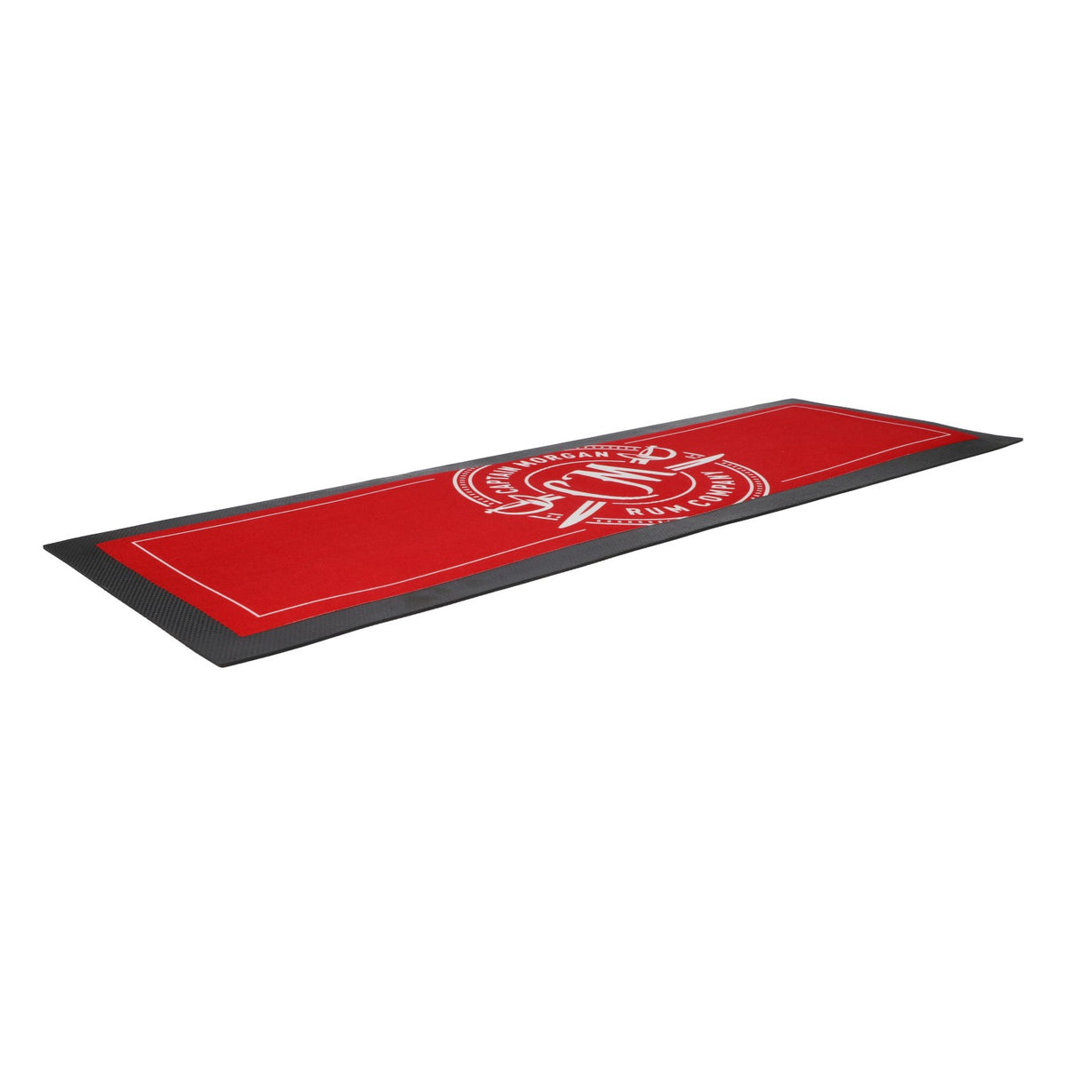 Captain Morgan Rum Bar Mat Drain Mat Bar Accessories Black/Red – View 3