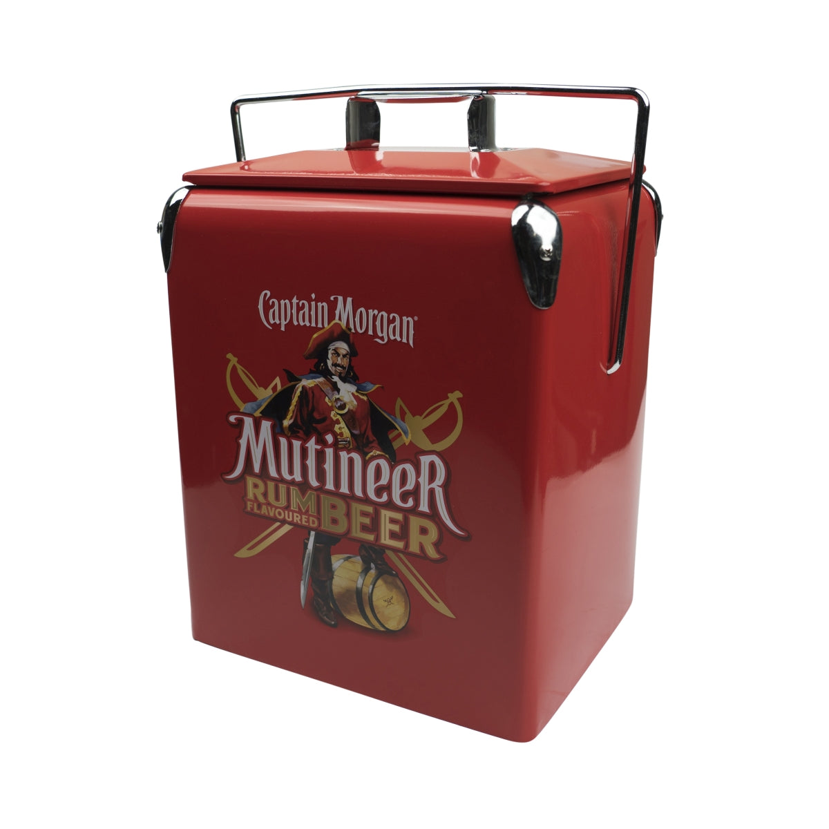 Captain Morgan Rum Cooler Retro Cooler Red Mutineer Rumbeer Cooler Beer – View 3