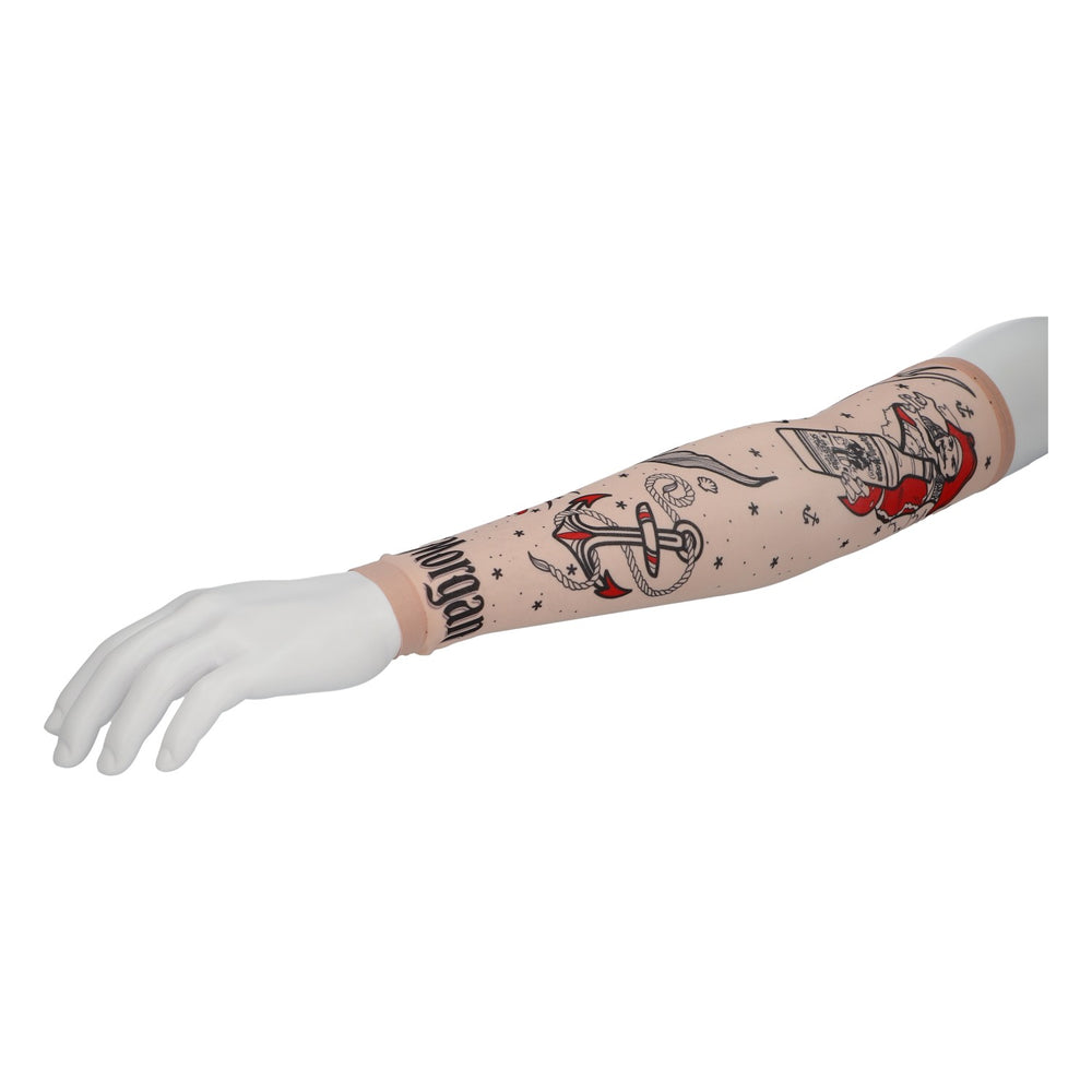 Captain Morgan Tattoo Arm Sleeve for Pirates, Sailors, and Party Fans