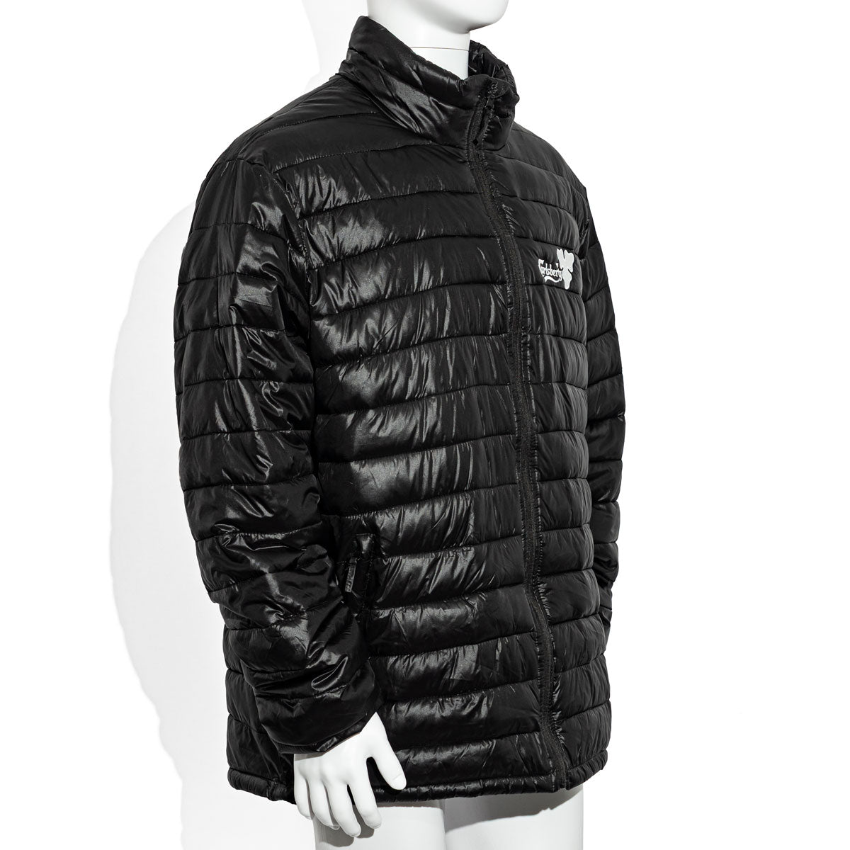 Carlsberg Beer Down Jacket Men's Jacket Size 2 XL Black Embroidered Logo – View 2