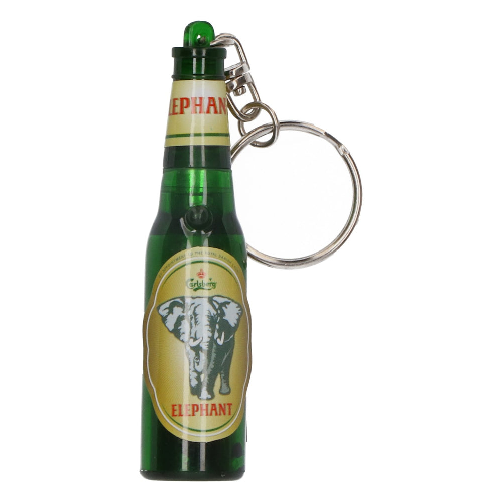 Carlsberg Beer LED Flashlight Keyring Lamp Outdoor Bottle "Elephant"