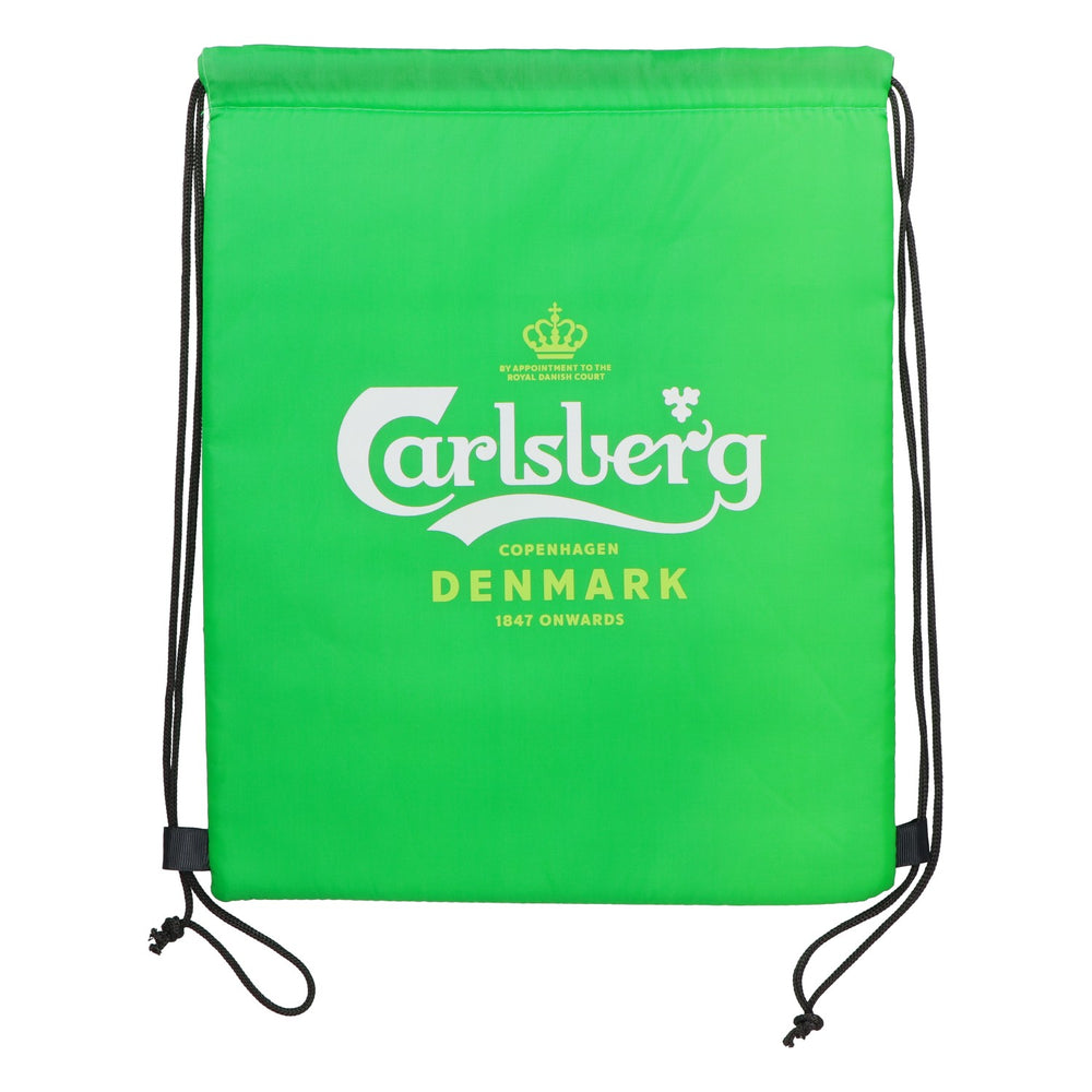 Carlsberg Beer Tote Bag, Green, Drawstring Bag, Fan Merchandise