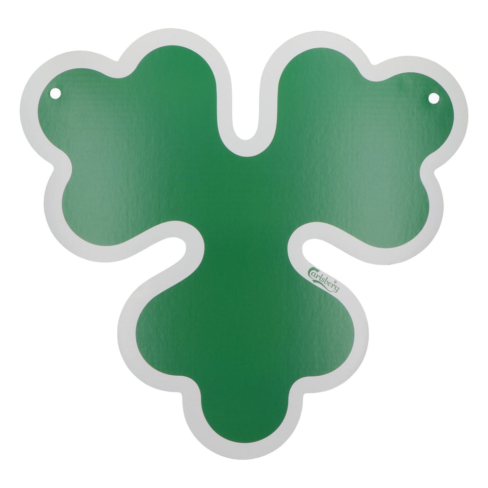 Carlsberg Beer Advertising Sign, Cardboard, 50x47 cm, New, Green Paper, Neon Sign, Bar Decor